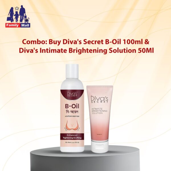 Combo: Buy Diva's Secret B-Oil 100ml & Diva's Intimate Brightening Solution 50Ml